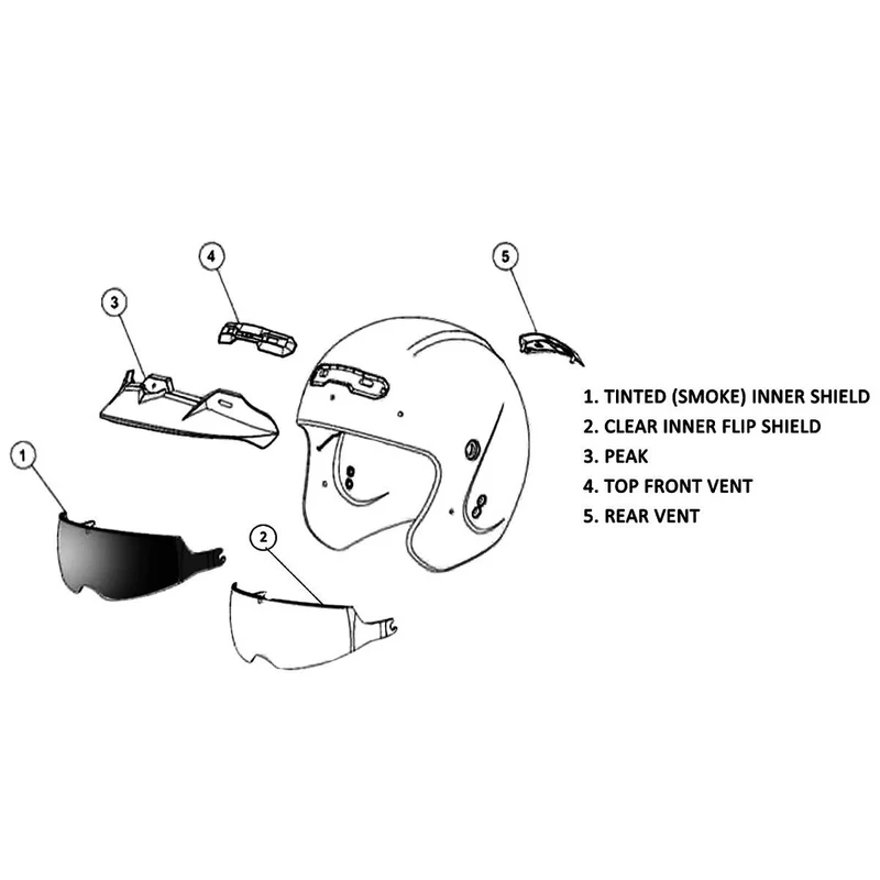 Gmax GM-32 Solid Open Face Motorcycle Helmet