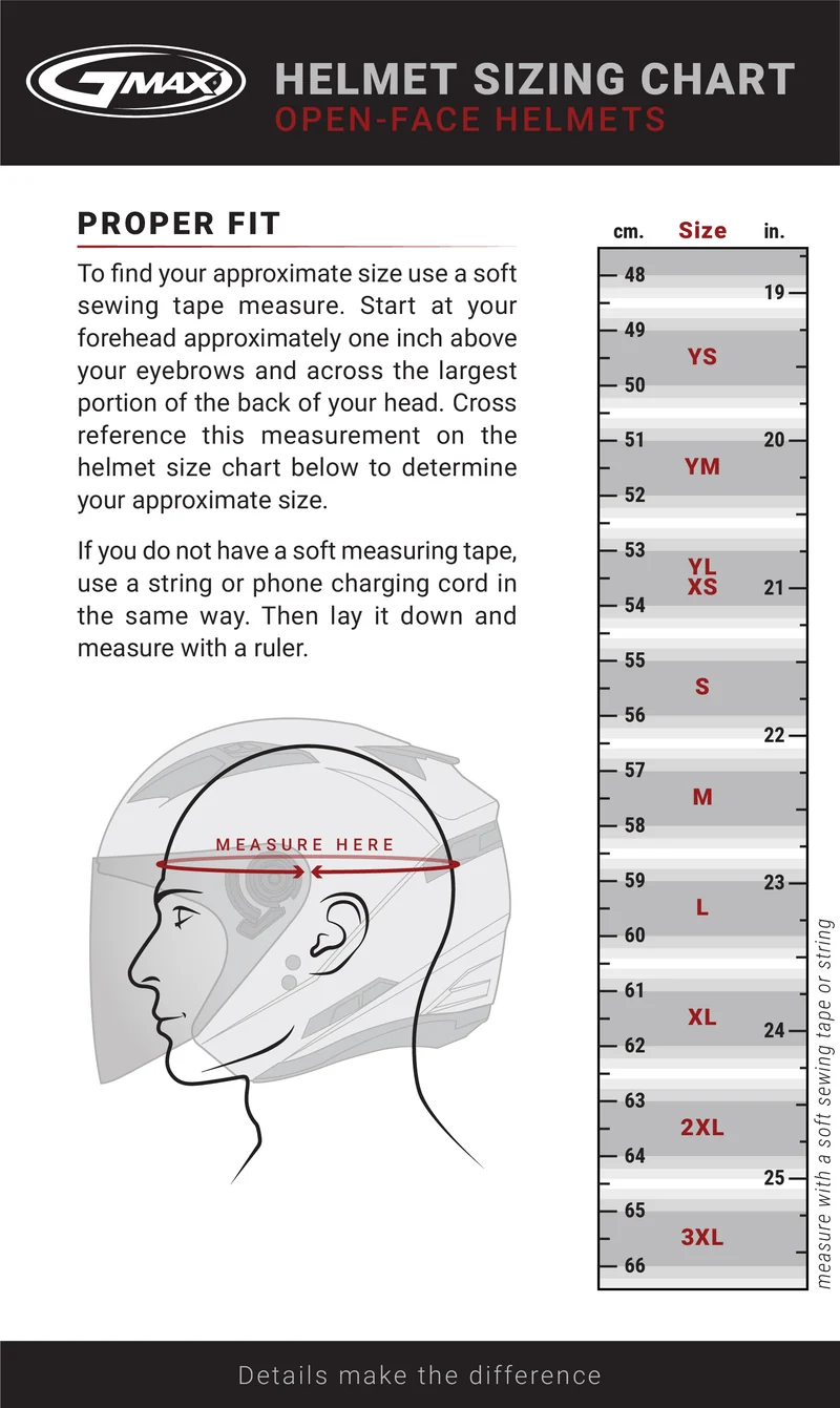 Gmax GM-32 Solid Open Face Motorcycle Helmet