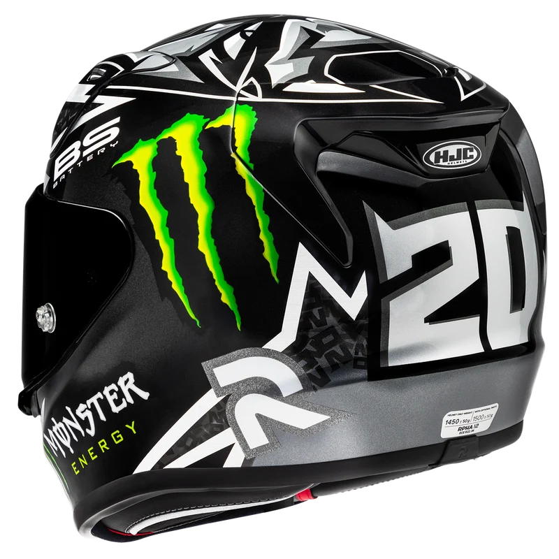 HJC RPHA 12N Quartararo Black Replica Full Face Motorcycle Helmet