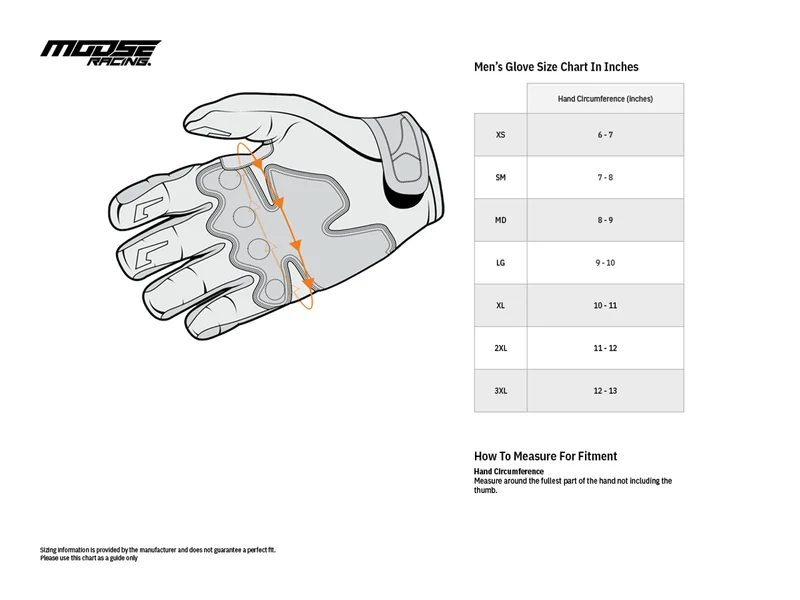 Moose Racing Abrasion Resistant Full Finger Glove Liners