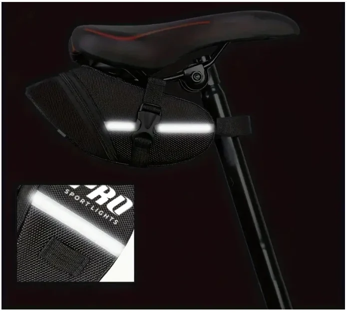 Fietstas Zadeltas Pro Sport Lights 1,2 Liter - Zwart - Fietstas - MTB/Racefiets