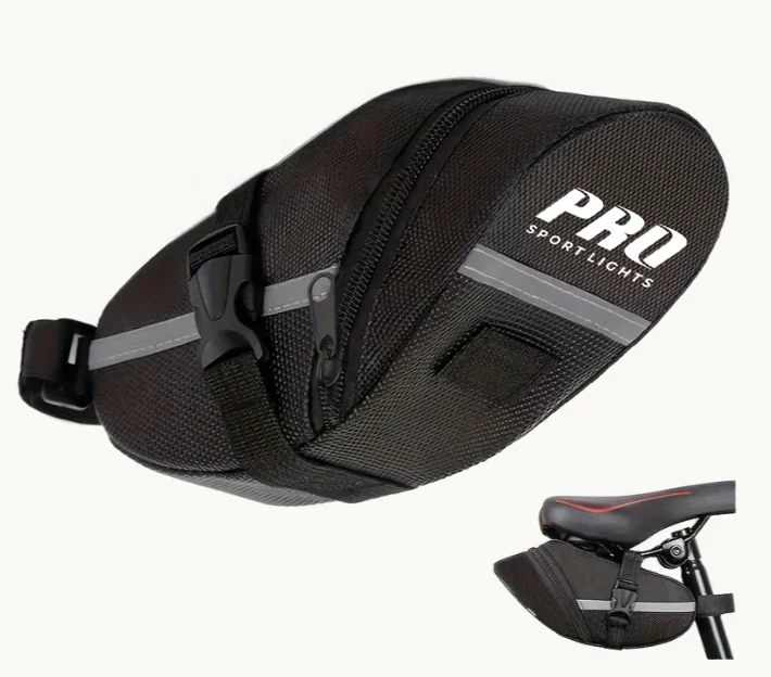 Fietstas Zadeltas Pro Sport Lights 1,2 Liter - Zwart - Fietstas - MTB/Racefiets