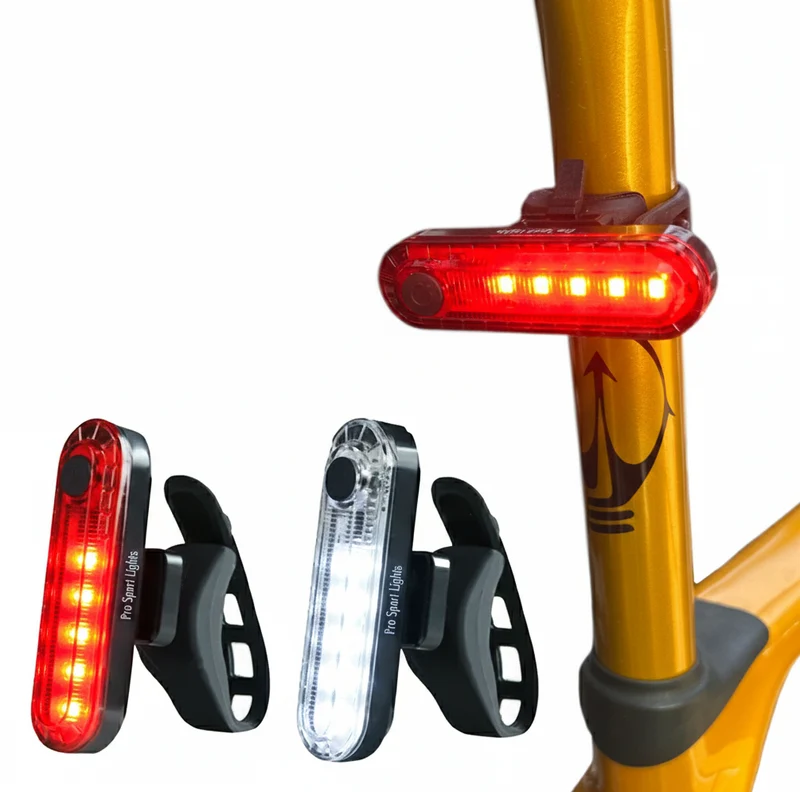 Voorlicht en Achterlicht Fiets 50 Lumen Fietsverlichtingsset Pro Sport Lights