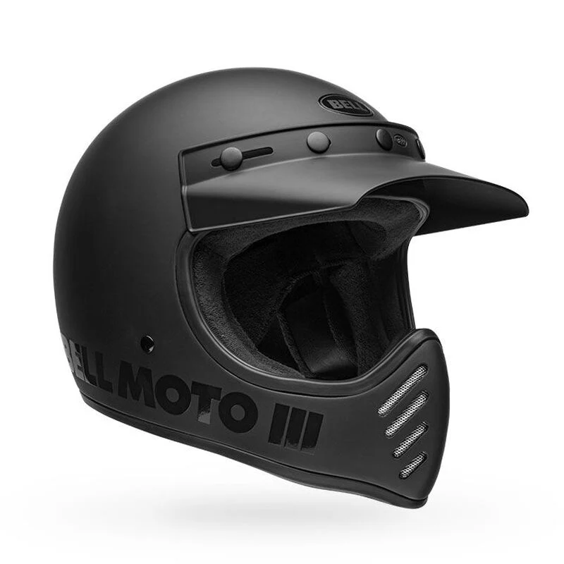 Bell Moto-3 Classic Solid Full Face Motorcycle Helmet