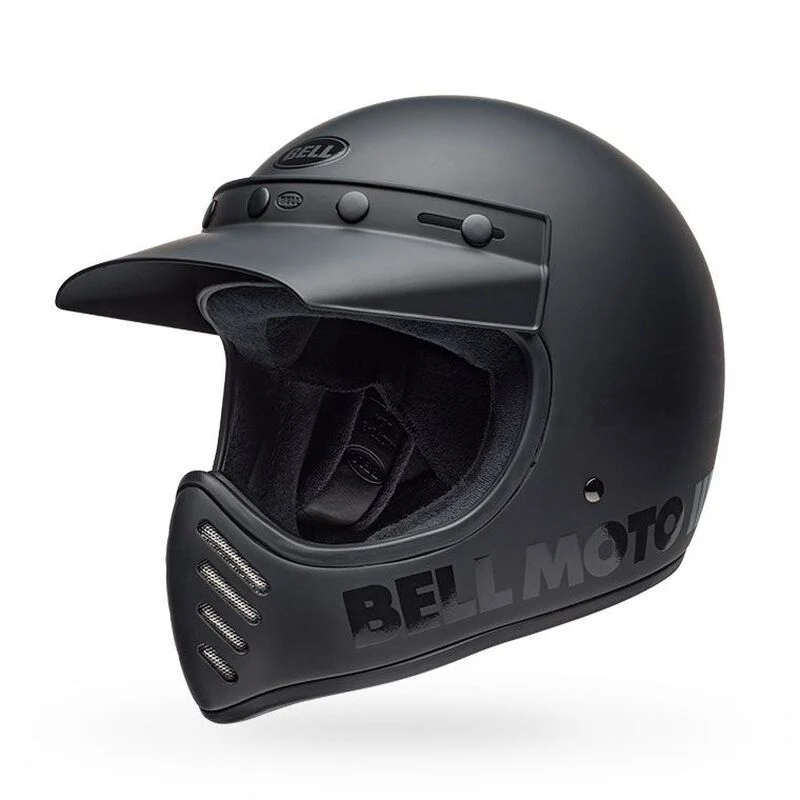 Bell Moto-3 Classic Solid Full Face Motorcycle Helmet