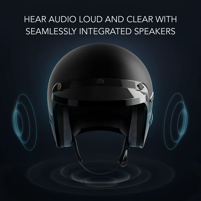 Sena Surge Mesh intercom Open Face Motorcycle Helmet