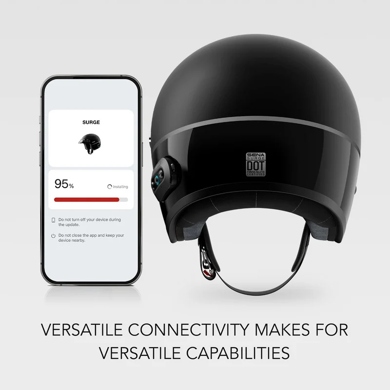 Sena Surge Mesh intercom Open Face Motorcycle Helmet