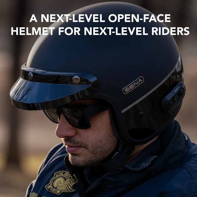 Sena Surge Mesh intercom Open Face Motorcycle Helmet