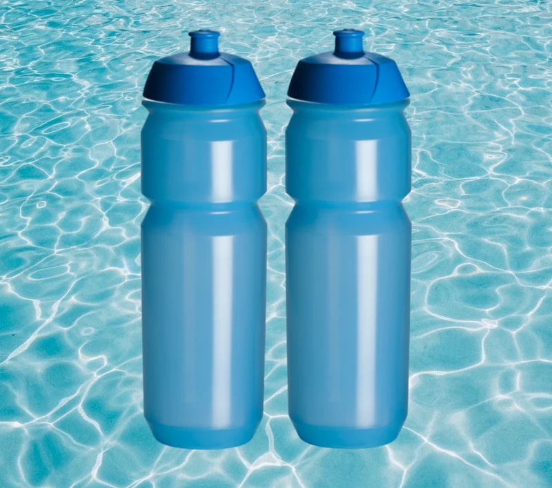 2x Drinkbussen Pro Sport Lights - 750 ml - Transparant Blauw