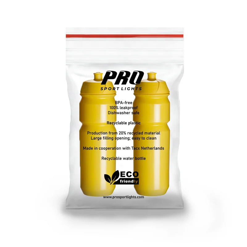 2x Drinkbussen Pro Sport Lights - 750 ml - Geel