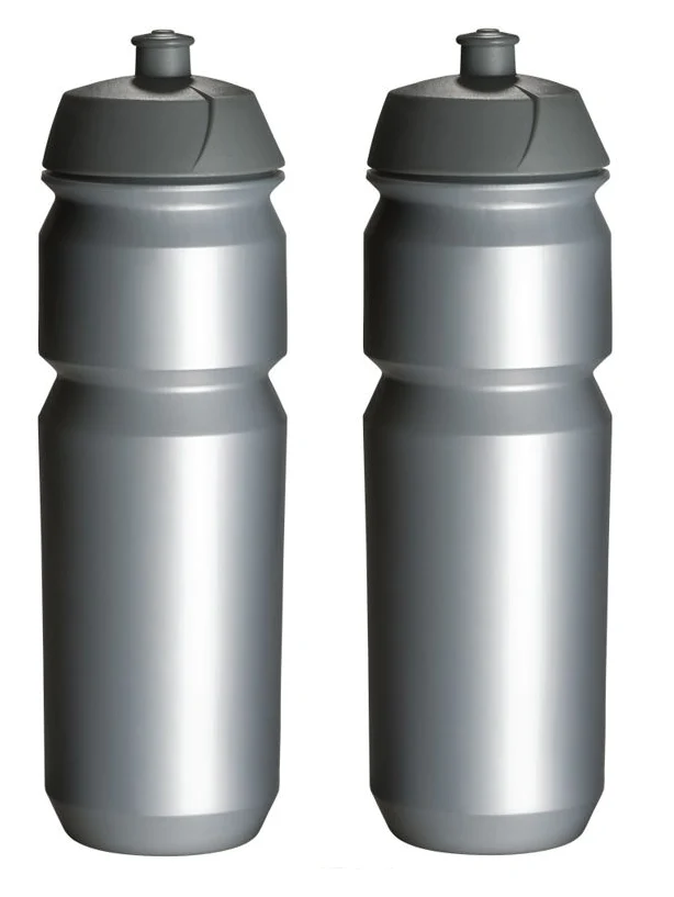 2x Bidon Pro Sport Lights - 750 ml - Zilver