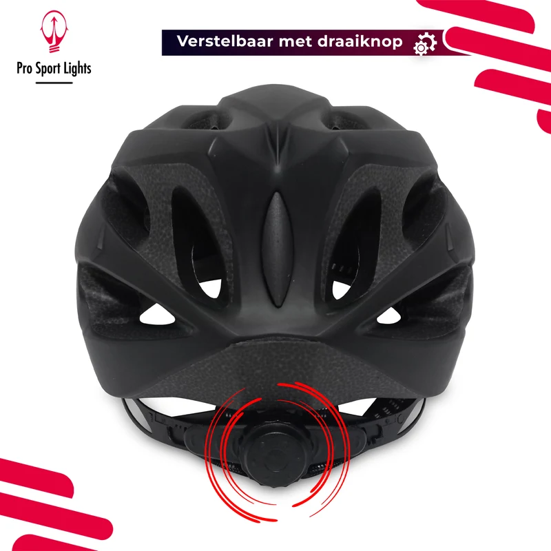 Fietshelm Mat Zwart - Medium/Large