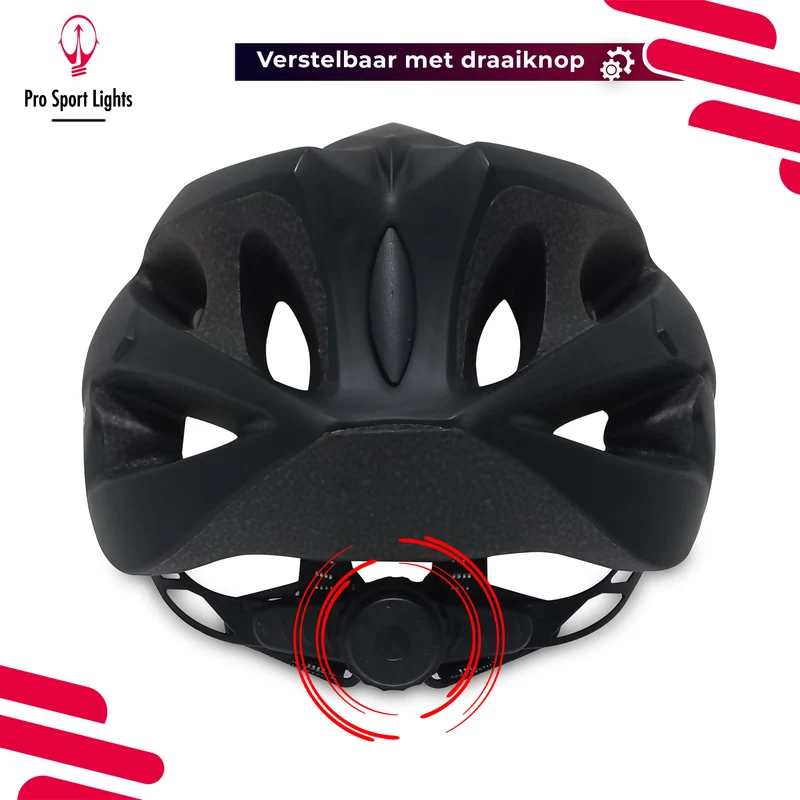 Fietshelm Mat Zwart - Medium/Large
