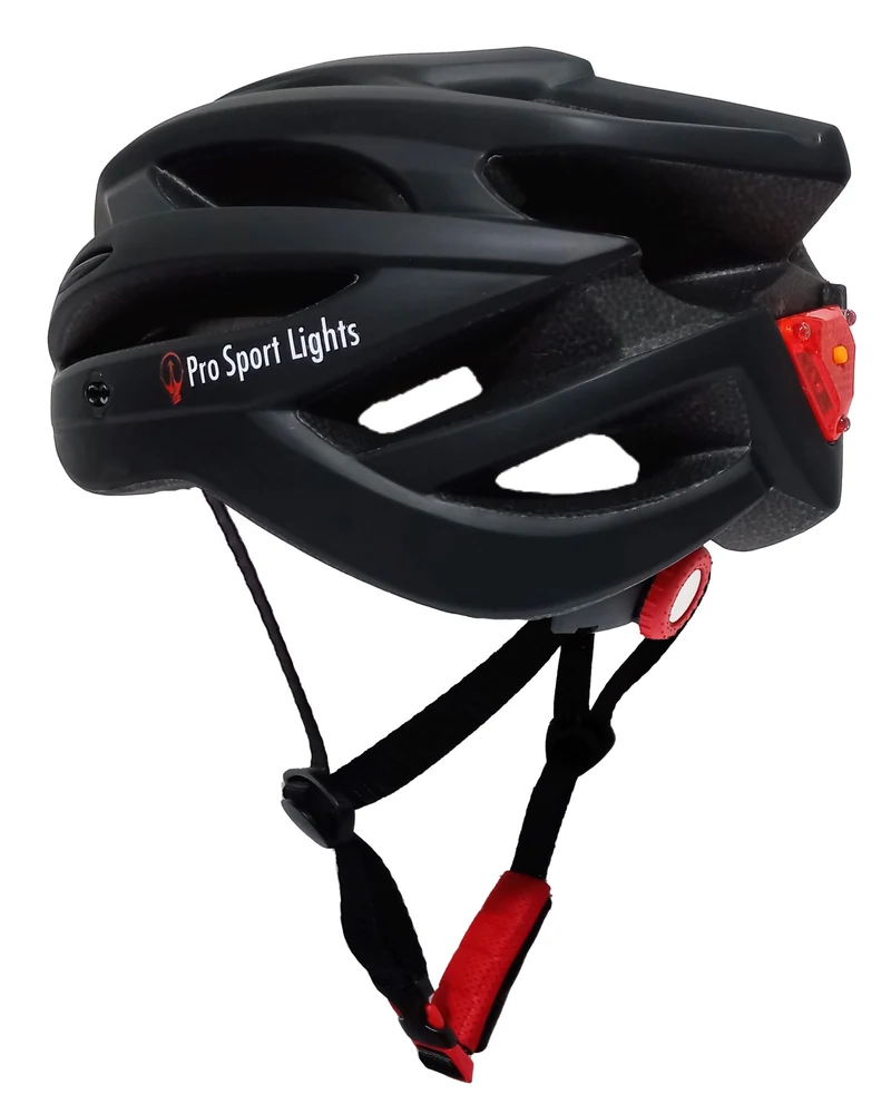 Pro Sport Lights Fietshelm - Mat Zwart - 54/61cm