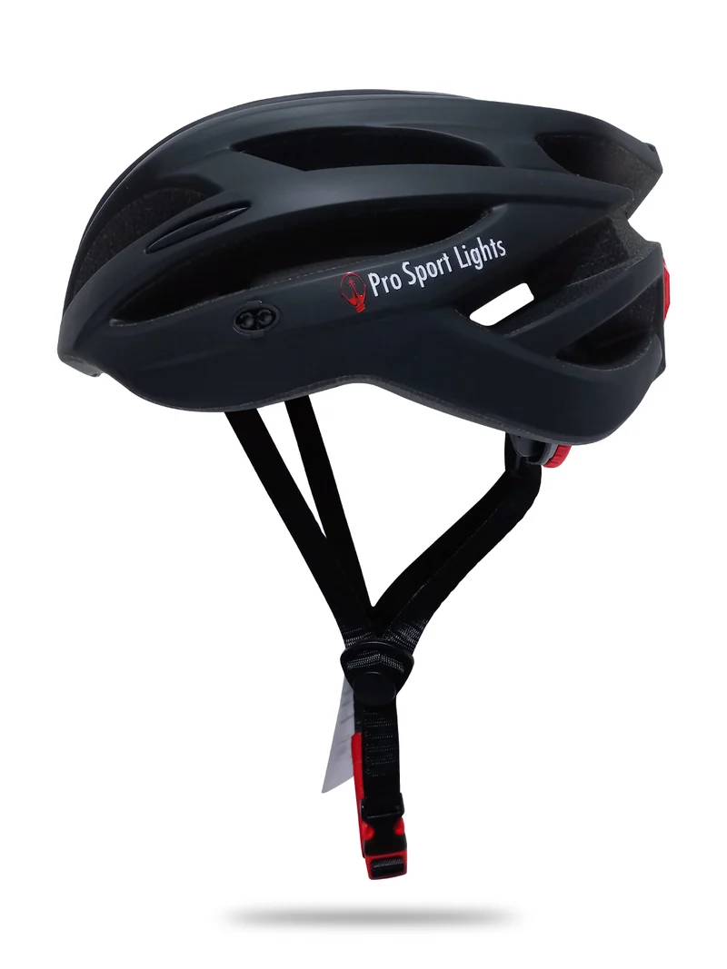 Pro Sport Lights Fietshelm - Mat Zwart - 54/61cm