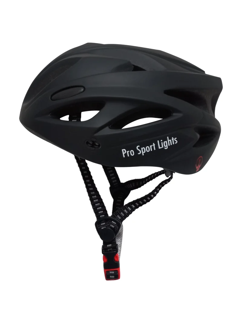 Fietshelm Pro Sport Lights Mat Zwart