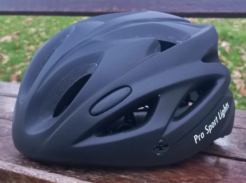 Fietshelm Pro Sport Lights Mat Zwart