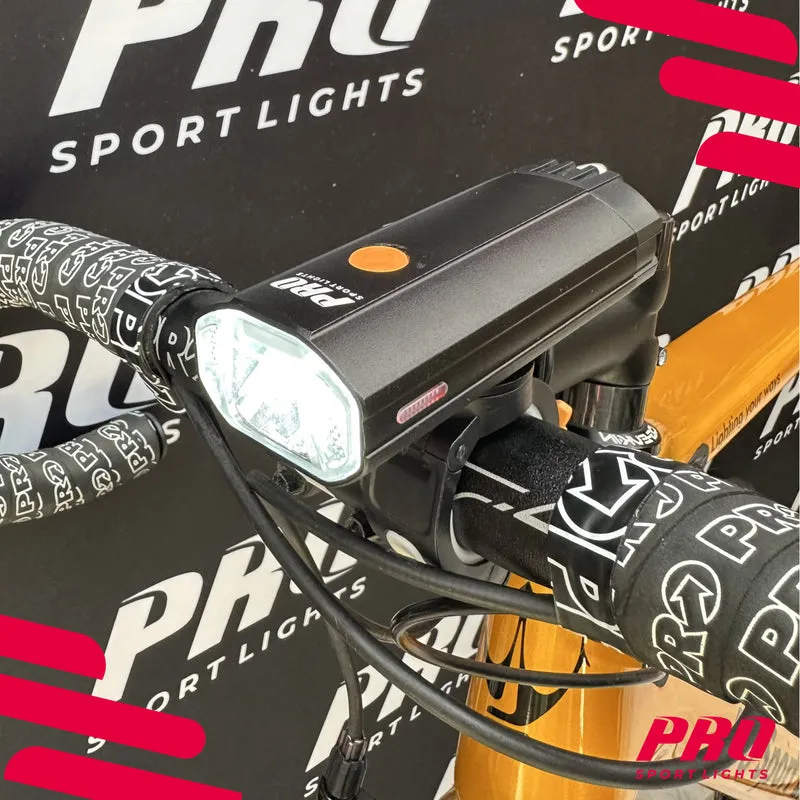 Fietsverlichtingsset Pro Sport Lights - 1200 & 100 Lumen - USB Oplaadbaar
