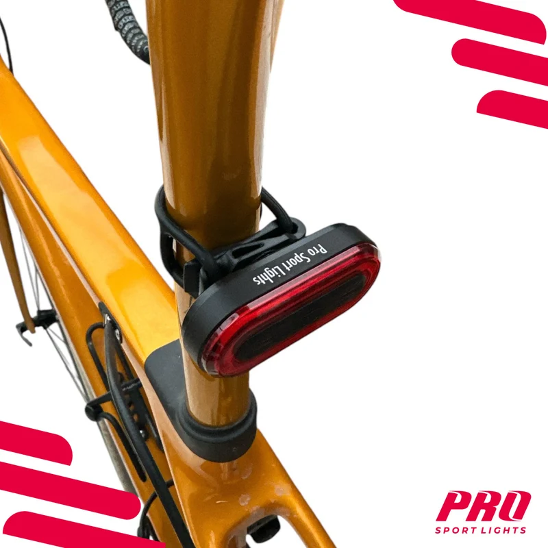Fietsverlichtingsset Pro Sport Lights - 1200 & 100 Lumen - USB Oplaadbaar