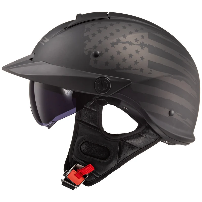 LS2 Rebellion 1812 Half Face Motorcycle Helmet