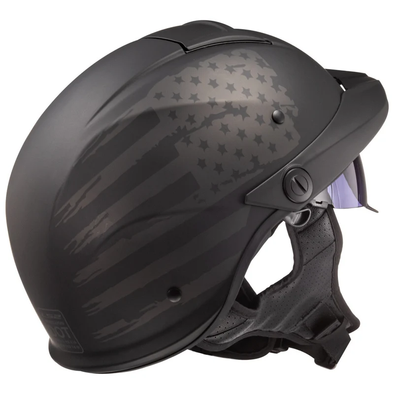 LS2 Rebellion 1812 Half Face Motorcycle Helmet
