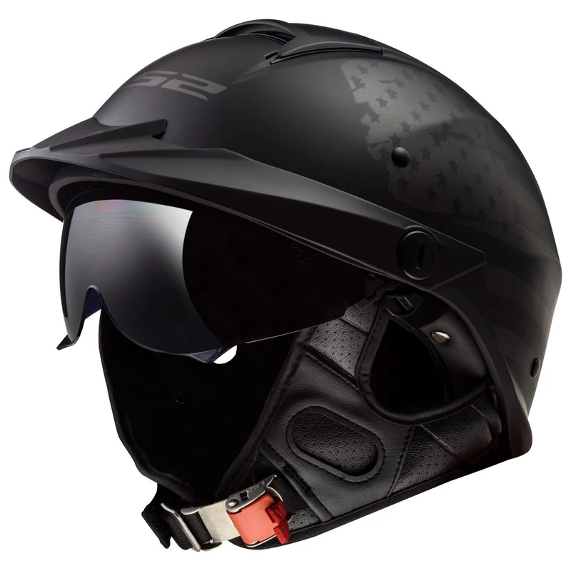 LS2 Rebellion 1812 Half Face Motorcycle Helmet