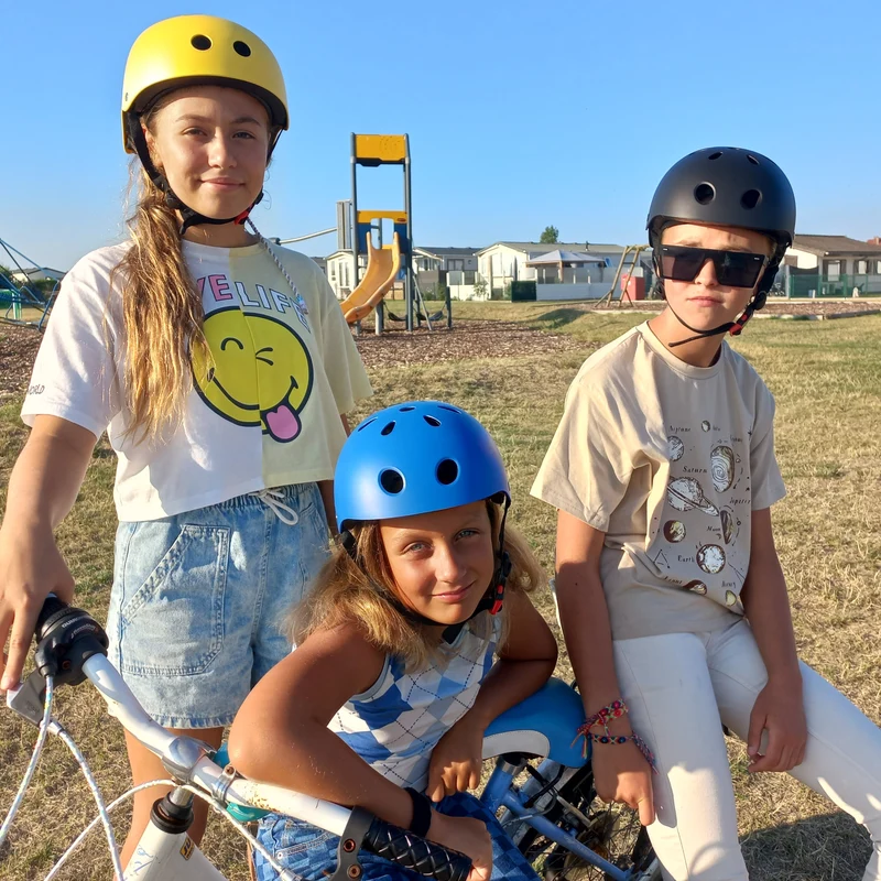 Kinderfietshelm Matt Geel