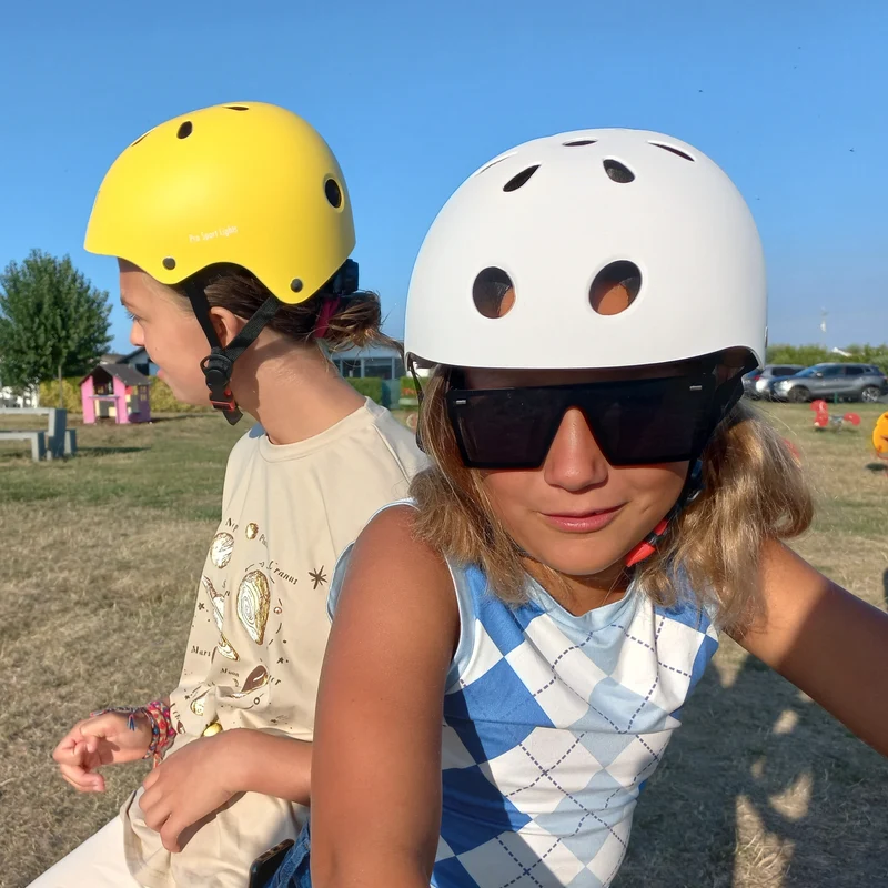 Kinderfietshelm Matt Geel
