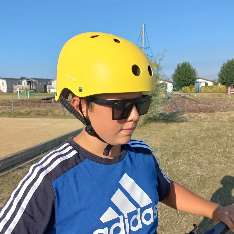 Kinderfietshelm Matt Geel
