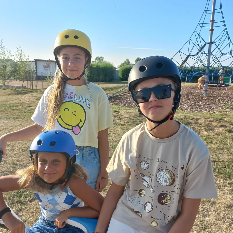 Kinderfietshelm Matt Geel