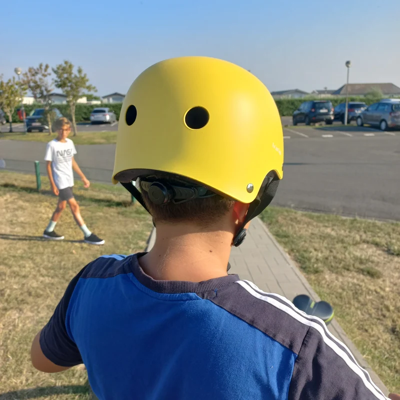 Kinderfietshelm Matt Geel
