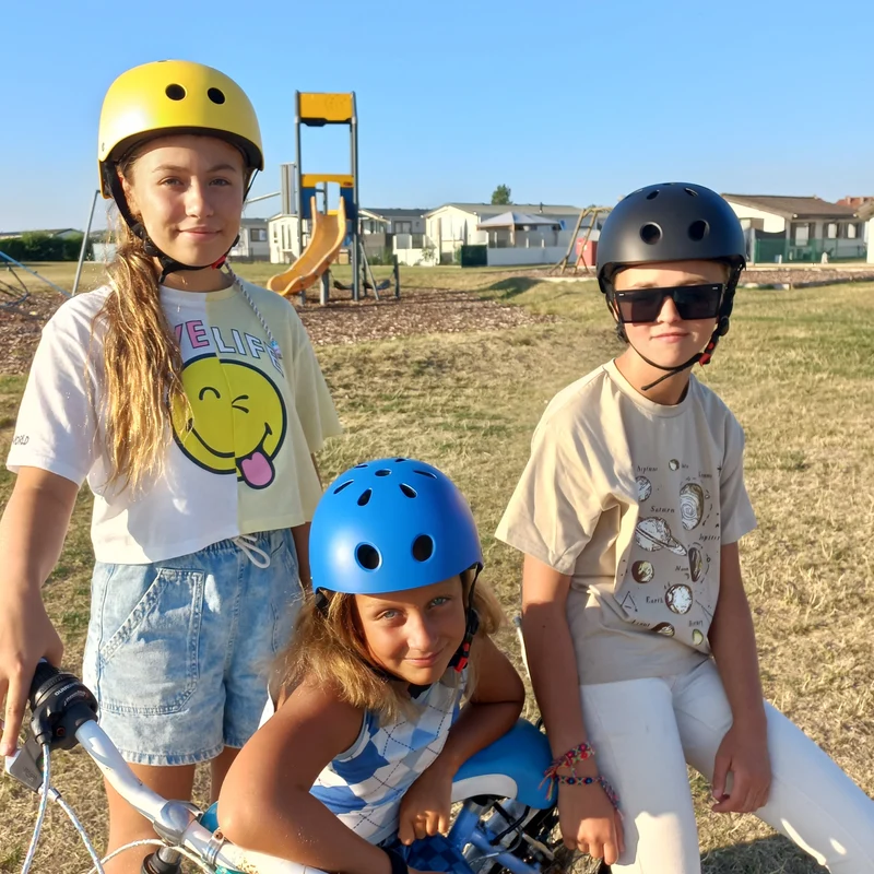 Kinderfietshelm Matt Geel