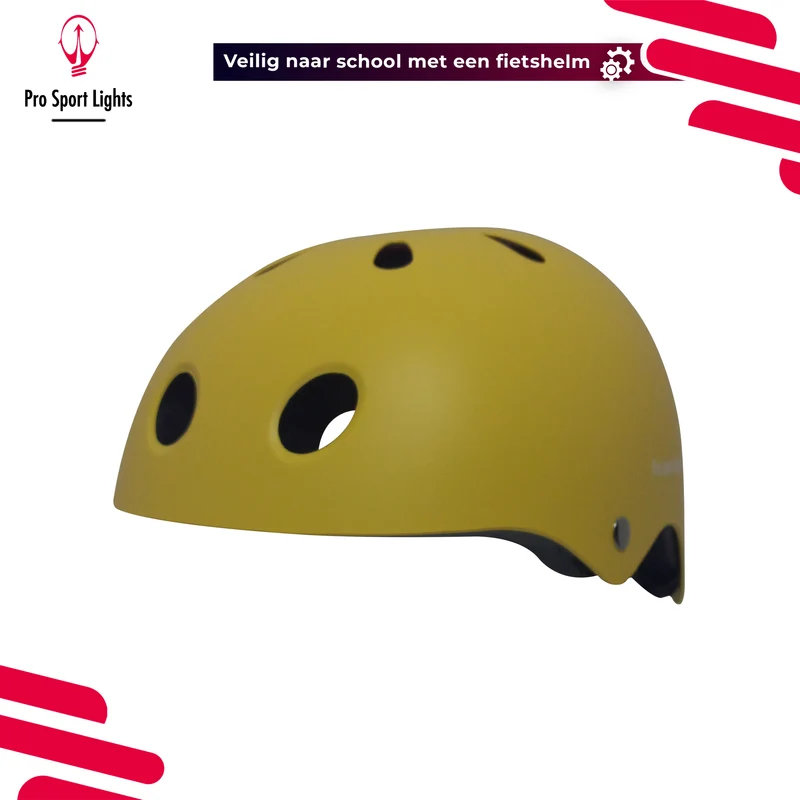 Kinderfietshelm Matt Geel