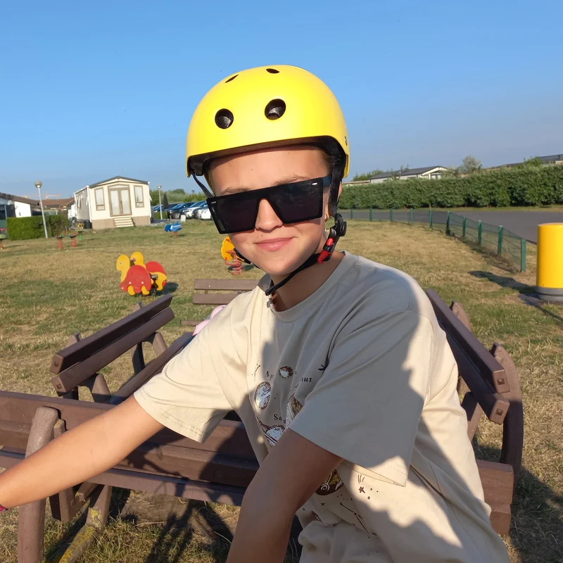 Kinderfietshelm Matt Geel