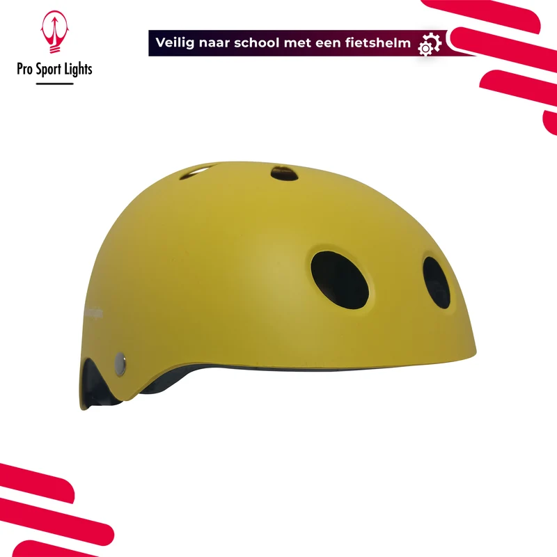 Kinderfietshelm Matt Geel