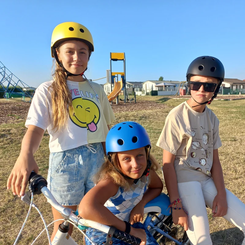 Kinderfietshelm Matt Blauw