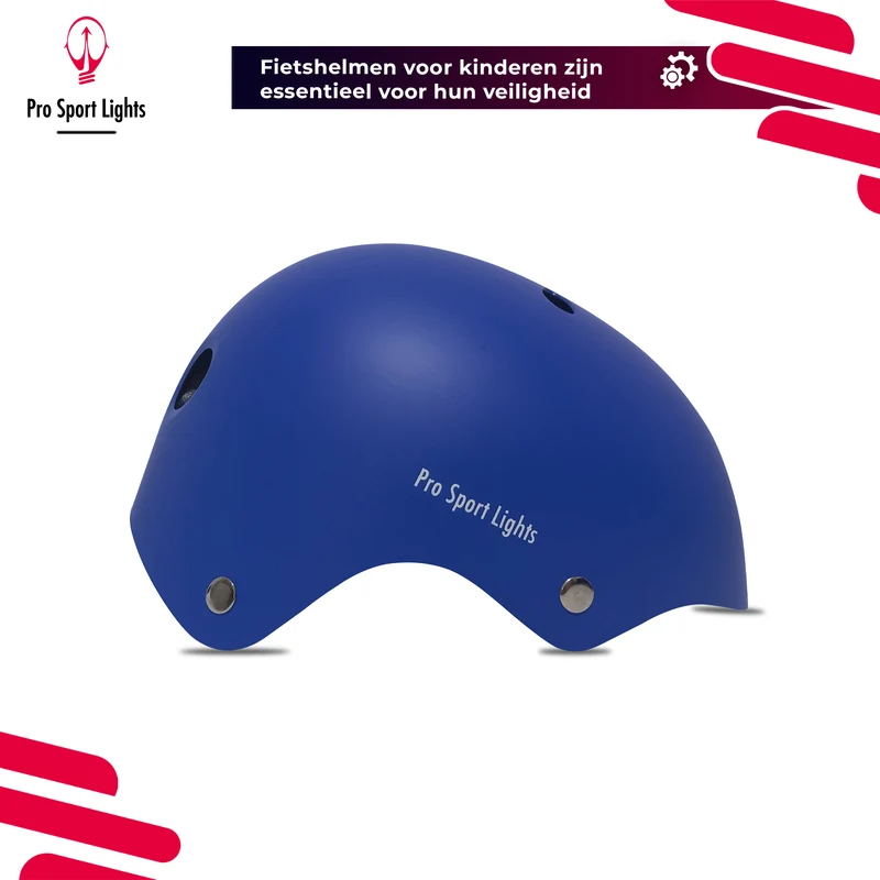 Kinderfietshelm Matt Blauw