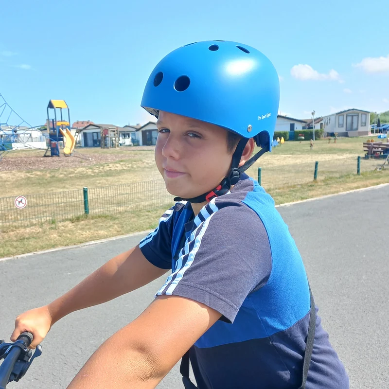 Kinderfietshelm Matt Blauw