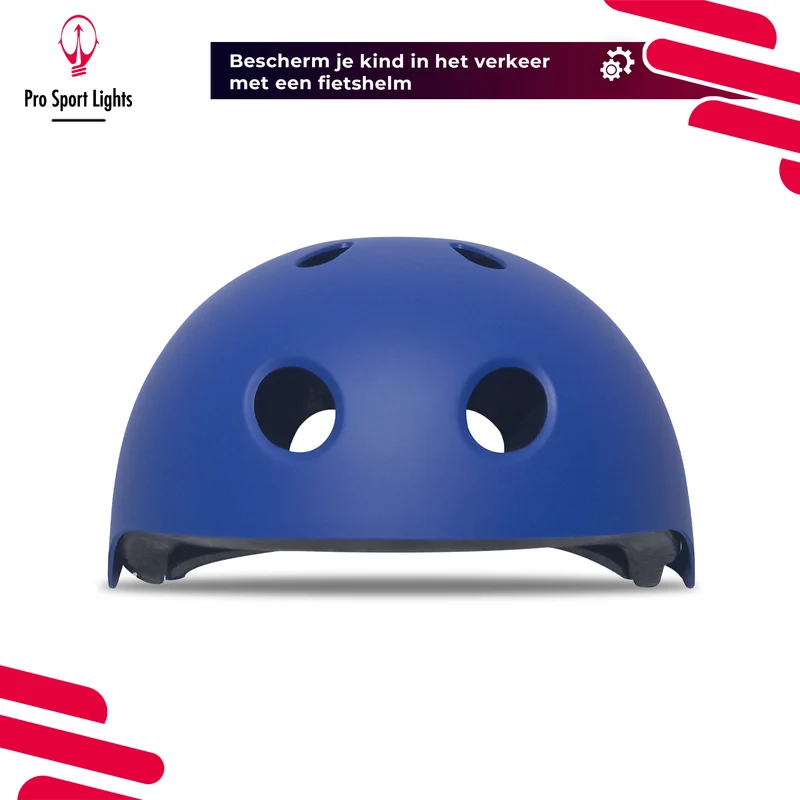 Kinderfietshelm Matt Blauw