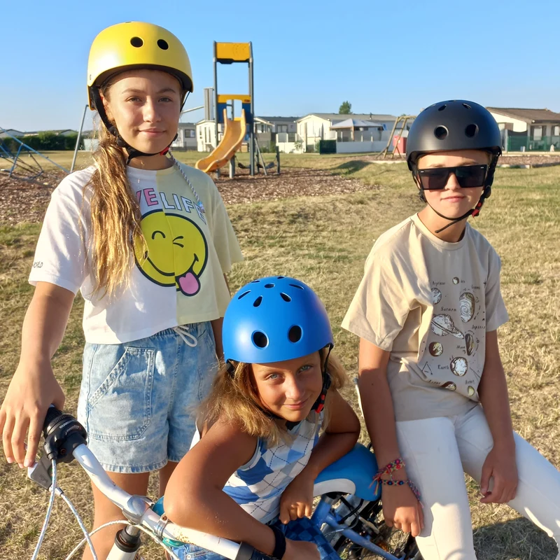 Kinderfietshelm Matt Blauw