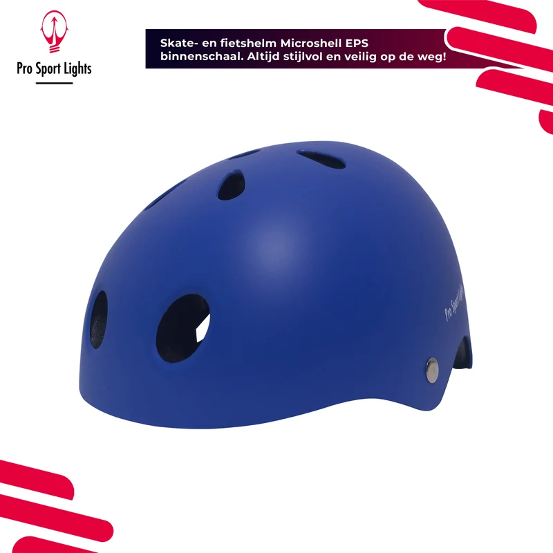 Kinderfietshelm Matt Blauw