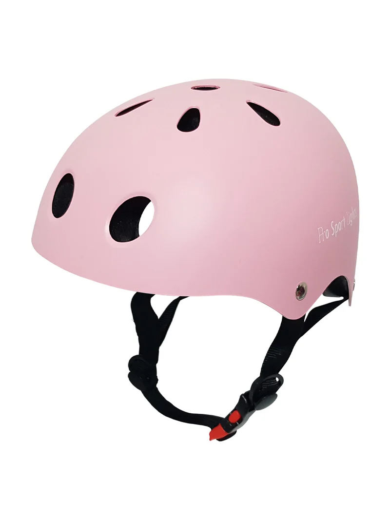 Kinderfietshelm Matt Roze