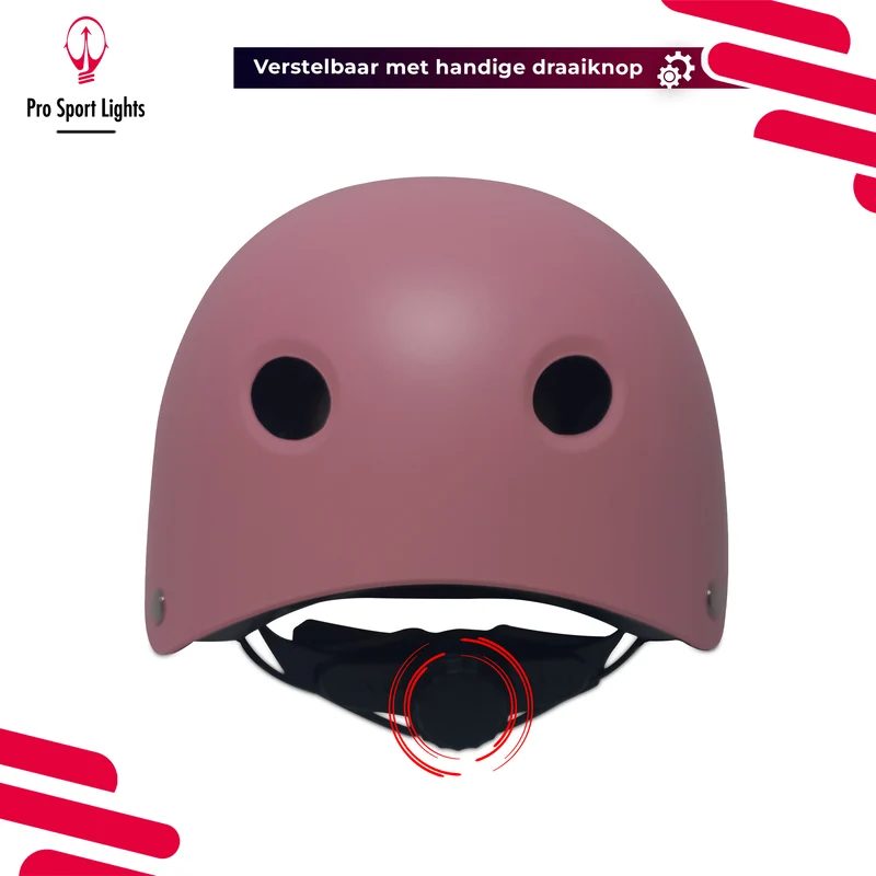 Kinderfietshelm Matt Roze