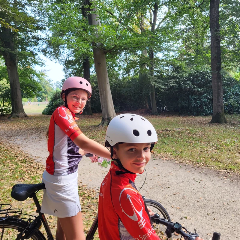 Kinderfietshelm Matt Roze