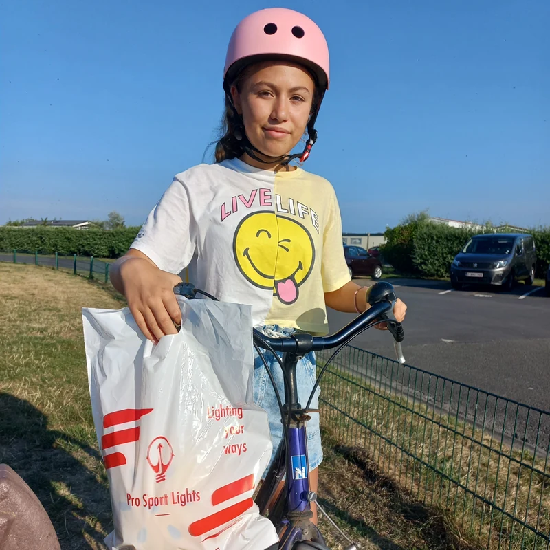 Kinderfietshelm Matt Roze