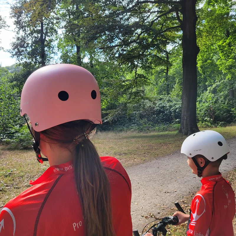 Kinderfietshelm Matt Roze