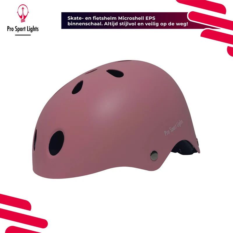 Kinderfietshelm Matt Roze