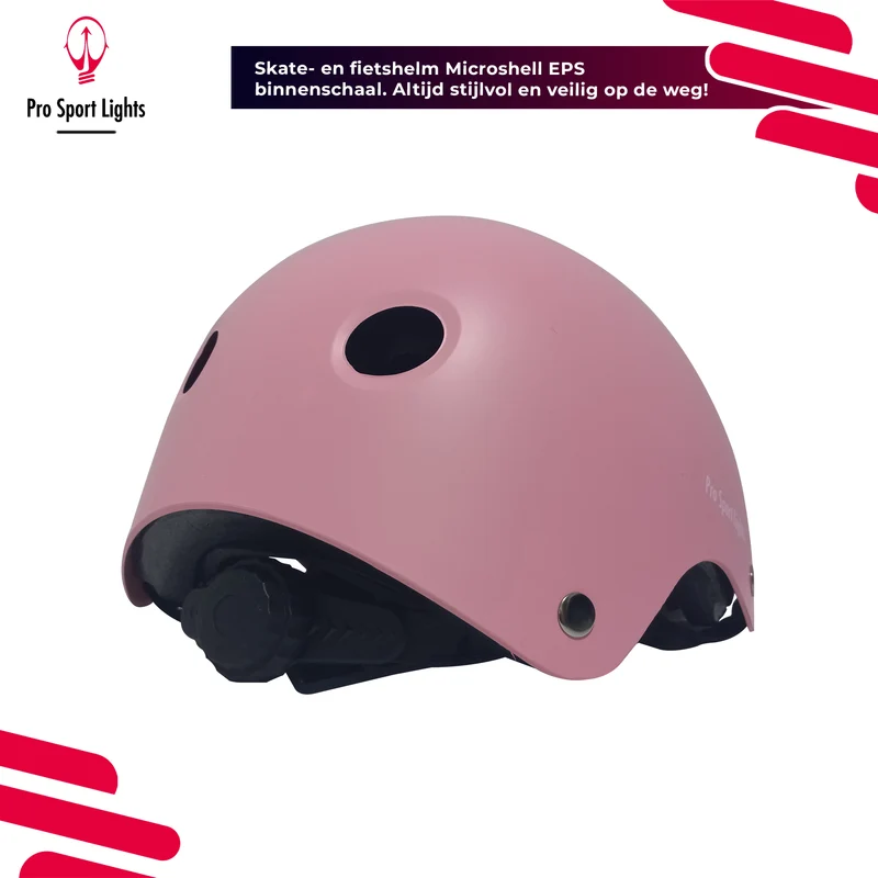 Kinderfietshelm Matt Roze