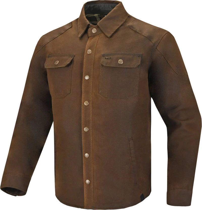 Cortech Men's Rambler Wax Cotton Motorcycle Riding Jacket
