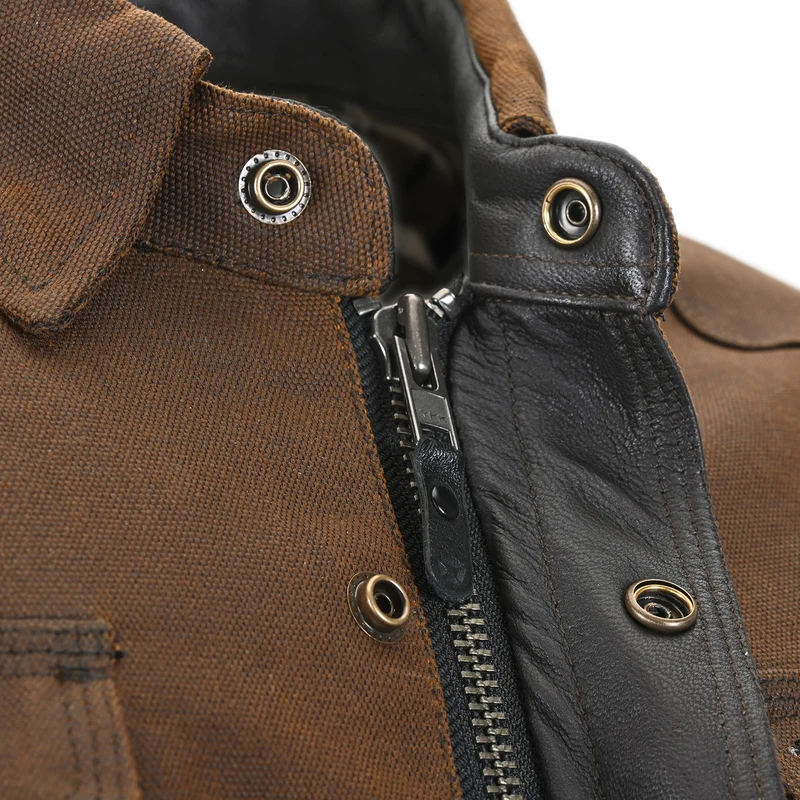 Cortech Men's Rambler Wax Cotton Motorcycle Riding Jacket